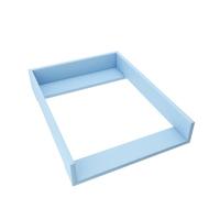 regalik Changing Top for IKEA Koppang, Changing Table Topper for 46 cm Dressers, Removable Changing Unit, Straight Front Panels, Blue, 72cm x 54cm