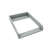 regalik Changing Top for IKEA Kullen, Changing Table Topper for 40 cm Dressers, Removable Changing Unit, Rounded Front Panels, Ash Grey, 72cm x 54cm