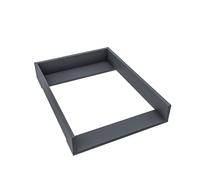 regalik Changing Top for IKEA Kullen, Changing Table Topper for 40 cm Dressers, Removable Changing Unit, Straight Front Panels, Graphite, 72cm x 54cm