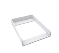 regalik Changing Top for IKEA Kullen, Changing Table Topper for 40 cm Dressers, Removable Changing Unit, Rounded Front Panels, White, 72cm x 54cm