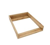 regalik Changing Top for IKEA Malm, Changing Table Topper for 48 cm Dressers, Removable Changing Unit, Straight Front Panels, Oak, 72cm x 54cm