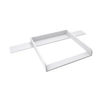 regalik Changing Top with Board for IKEA Hemnes, Changing Table Topper for 50x160 cm Dressers, Removable Changing Unit, Rounded Front Panels, White