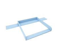 regalik Changing Top with Board for IKEA Hemnes, Changing Table Topper for 50x160 cm Dressers, Removable Changing Unit, Rounded Front Panels, Blue