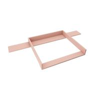 regalik Changing Top with Board for IKEA Hemnes, Changing Table Topper for 50x160 cm Dressers, Removable Changing Unit, Straight Front Panels, Pink