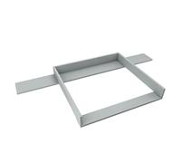 regalik Changing Top with Board for IKEA Hemnes, Changing Table Topper for 50x160 cm Dressers, Removable Changing Unit, Straight Front Panels, Ash Grey