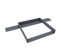 regalik Changing Top with Board for IKEA Hemnes, Changing Table Topper for 50x160 cm Dressers, Removable Changing Unit, Straight Front Panels, Graphite