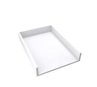 regalik Universal Changing Top, Changing Table Topper for Dressers of Any Width, Removable Changing Unit, Straight Front Panels, White, 72cm x 54cm