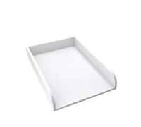 regalik Universal Changing Top, Changing Table Topper for Dressers of Any Width, Removable Changing Unit, Rounded Front Panels, White, 72cm x 54cm