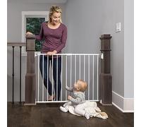 Regalo 2-in-1 Extra Wide Stairway and Hallway Walk Through Baby Safety Gate, Award Winning Brand, Hardware Mounting, White