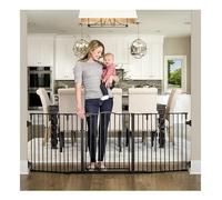 Regalo Deluxe Home Accents 74-Inch Widespan Safety Gate, Includes 4 Pack of Wall Mounts
