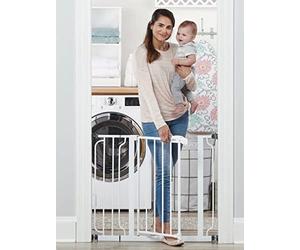 Regalo Easy Step Walk Thru Baby Safety Gate Pressure Mount with Included Extension Kit (15 cm)