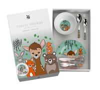 Regalo Grabado - Personalised Children's Cutlery with Dinnerware | 18/10 Stainless Steel | Engraved Name and Date | Dishwasher Safe | (Forest Friends)