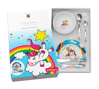 Regalo Grabado - Personalised Children's Cutlery with Dinnerware | 18/10 Stainless Steel | Engraved Name and Date | Dishwasher Safe | (Unicorns)