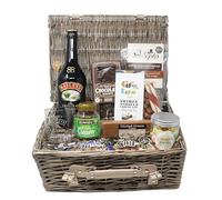 Regalo Personalised Baileys Irish Cream Liqueur Hamper | Engraved 10oz Glass, 70 aileys, Irish Cream Coffee & Snack Selection | 17% ABV | 18+