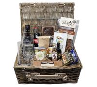 Regalo Personalised Couples Spiced Rum Hamper | Engraved Highball Glass Pair, 35cl Spiced Rum & 3 x 5cl Miniatures | For Two | Laser Engraved | 35-40% ABV | 18+