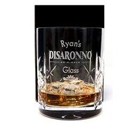 Regalo Personalised Crystal Tumbler - Disaronno Design (Cardboard Gift Box)