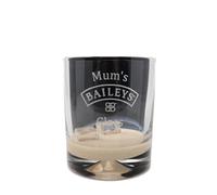 Regalo Personalised Dimple Glass Tumbler - Baileys Design (No Gift Box)