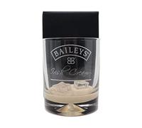 Regalo Personalised Dimple Glass Tumbler - Baileys Label Design | Custom Laser Engraved with Any Name | 9oz Glass for Irish Cream Over Ice | Approx. 9.5cm x 8.1cm (Cardboard Gift Box)