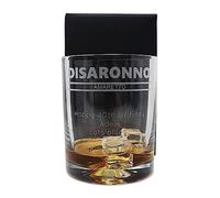 Regalo Personalised Dimple Glass Tumbler - Disaronno Banner Design (Cardboard Gift Box)