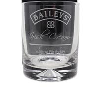 Regalo Personalised Dimple Tumbler - Baileys Label Design (No Gift Box)