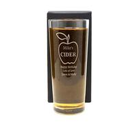 Regalo Personalised Engraved Pint Glass - Apple Cider Design (Cardboard Gift Box)