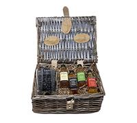 Regalo Personalised Whiskey Gift Hamper | Engraved JD-Design Dimple Glass & 4 x 5cl Tennessee Whiskey Miniatures | Laser Engraved Gift | 35-40% ABV | 18+