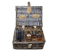 Regalo Personalised Whiskey Gift Hamper | Engraved JD-Design Dimple Glass Tumbler & 3 x 5cl Tennessee Whiskey Miniatures | Custom Laser Engraved | Birthday & Christmas Gift | 40% ABV | 18+