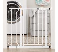 Regalo Safety Easy Step Baby Gate for Doorways & Bottom of Stairs, Fits Openings 73.6-95.5cm (Extension Included) Pressure Mounted for Babies, Toddlers & Pets