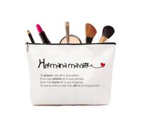 Regalos Cumpleanos Mujer - Neceser Maquillaje Pequeño y Elegante, EL Perfecto Accesorio para Celebrar EL Día Especial de tu Hermana, sisters 01, sisters 01