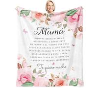 Regalos para Mamá en Navidad, Regalos para Mama En Español, Regalos para Mamá De Cumpleaños, Christmas Mom Gifts from Daughter Son, Xmas Gifts for Mom in Spanish, Mama Gifts Throw Blanket 60" x 50"