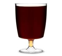 Regalzone 1420 One piece disposable plastic wine glasses (230ml ) - pack of 50
