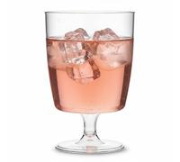 Regalzone 30 x one piece Plastic Wine Glasses (200ml). for picnics, Camping, Glamping, Festivals, Outdoor Pool, BBQ, Garden and Special Occasions. Offer Pack of 30 Glasses