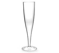 Regalzone ™ 50 xClear Plastic Champagne Flute Glasses 160ml UK CA Marked at 125ml. Perfect for Weddings, Parties and Outdoor and Indoor Events