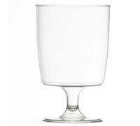 60 x One piece disposable plastic wine glasses (200ml). Ideal for picnics, camping and glamping, festivals, outdoor pool, bbq, garden and special occasions. Offer Pack of 60 glasses.