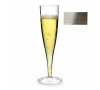 Regalzone ™ Clear10 x Plastic Champagne Flute Glasses 160ml UK CA Marked at 125ml. Perfect for Weddings, Parties and Outdoor and Indoor Events