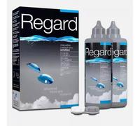 Regard Contact Lens Solution Twin Pack - 355ml (2 x 355ml bottle and 2 x lens case)