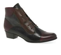 Regarde Le Ciel Stefany 123 Womens Victorian Lace Up Leather Ankle Boots - EU 36, Wine