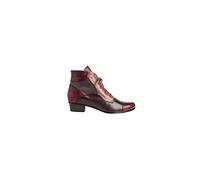Regarde Le Ciel Stefany 123 Womens Victorian Lace Up Zip Leather Ankle Boots 4.5-5/37 Sangria Combi