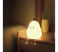 Regardless of Pear Night Light Duck Accompanied by Sleeping Silicone Lamp Children s Creative Separation Pat Lovely Lovers Timing off Mode Home Use Tool Convenient Cozy Easy to High Grade Material Dur