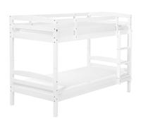Beliani Bunk Bed Pine Wood Regat 90 X 200 Cm Eu Single White, White