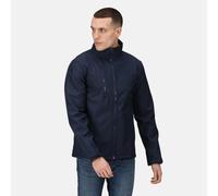 Regatta Men's Softshell Jacket Ablaze TRA610 3-Layer Water-repellent Wind-resistant Navy XL