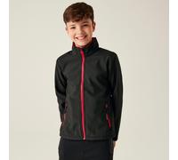 Regatta Professional Boys Kids' Ablaze 2-layer Softshell Jacket, Black Classic Red, 5-6 Years EU
