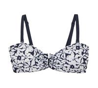 Regatta Aceana III Multiway Sweetheart Floral Bikini Top Navy/White Size 16 UK UPF 50+