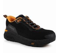 Regatta Adults Crossfort Metal Free Safety Trainers with Deep Cushioned Soles - Perfect for Workwear and Casual wear Black Grey