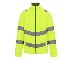 Regatta Adults Hi-Vis Pro Contract Thor Fleece Zip yellow grey UK Size
