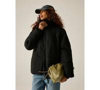 Regatta Amaryl Textured Funnel Neck Padded Jacket Black