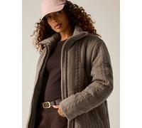 Regatta Amaryl Textured Funnel Neck Padded Jacket Brown