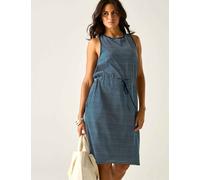 Regatta Amorie Cotton Rich Striped Waisted Dress Navy Mix