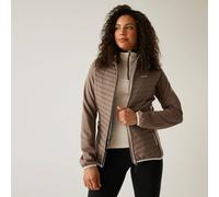 Regatta Andreson Stretch Water-Repellent Hybrid Baffled Jacket In Brown Brown 18