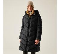 Regatta Anita Hooded Water-Repellent Insulating Baffled Jacket In Jet Black Jet Black 12